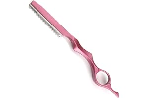 NECXON Ciseaux à cheveux, ciseaux à effiler, rasoir de coiffure pour couper les cheveux, tondeuse à pointes fourchues, ciseaux à barbe, ciseaux à cheveux pour femmes (rose)