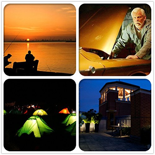 SAILUN 10W Warmweiß Blau LED Mit Akku Baustrahler Fluter Handlampen Flutlicht Arbeitsleuchte Tragbar wiederaufladbare Fluter IP65 (10W Warmweiß ) - 5