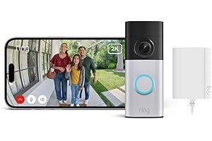 Ring Videotimbre cableado Plus (Wired Video Doorbell Plus, última generación) | Adaptador de enchufe | Instalación por cuenta propia | Retinal 2K | Prueba gratuita de 30 días de suscripción Ring