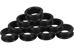 BELLIFFY Pack of 10 Ring Scissors Finger Protection Ring Salon Scissors Parts Crochet Ring Scissors Finger Inserts Crochet Scissors Cover for Pet Grooming Scissors Scissors Finger Rings Small Silica