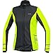 GORE RUNNING WEAR Damen Soft Shell Laufjacke, GORE WINDSTOPPER, MYTHOS LADY 2.0 Jacket, Größe 38, Schwarz/Neon-Gelb, JWSMYL