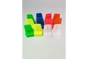 Cyclaire Brick Line Blocks (Pack of 12, Choice of Colours), line Blocks to Help Straight Brick Laying, Made in UK, Posted Quickly. (Mixed Dozen: 3 Green, 3 Blue, 3 Pink, 3 Yellow)