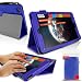 Produktbild ORZLY® - LENOVO THINKPAD 8 Tablet Stand Case / Tablethülle mit integrierter Standfunktion in BLAU - PropUp Stand Hülle / Fall / Tasche / Folio / Schutzhülle mit MAGNETISCHEN DECKEL - Entworfen von ORZLY® ausschließlich für LENOVO THINKPAD 8 Tablet - 2014 Modell - Jetzt mit BONUS: ORZLY Stylus Pen (Tablet Stift mit Built-In Kugelschreiber Pen)