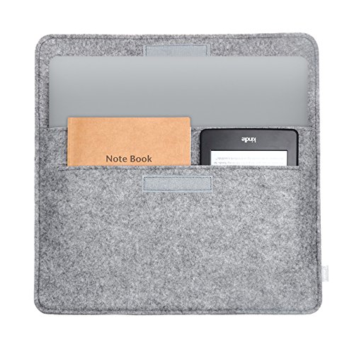 Inateck Filz Sleeve Laptop Schutzhülle, umweltfreundliche Notebook Schutztasche für neues MacBook Pro 2016 15 Zoll mit Touch Bar und Touch ID (Model A1707), Grau - 3