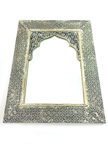 Landhaus Spiegel White Wash Tasnim – 60cm – - 2