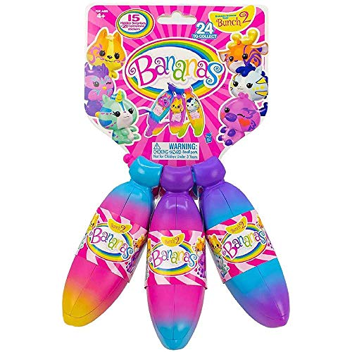 Bananas - Pack de 3, morado, azul, verde (Bandai BB35000PBG)