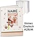 Produktbild Unbekannt kleines Einsteckalbum / Memoalbum / Fotoalbum -  süßer Teddy Bär & Babyfüße  - incl. Name __ Kinderalbum - bis zu 32 Bilder & Fotos - Gebunden zum Einstecke..