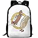 Produktbild HOJJP Beständigste Leichte Grundlegende Einfache Unisex Travel School Rucksack One Size - Hot Dog