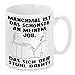 Produktbild Herzbotschaft Tasse mit Motiv Modell Das schönste an Meinem Job, Keramik, Weiß 11 x 11 x 11 cm