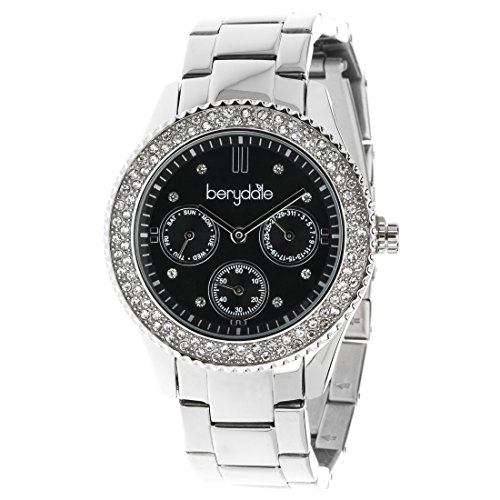 Berydale Damen Armbanduhr mit Metall-Gliederband und Quarzwerk, BD701-2