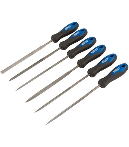Produktbild von Draper Soft Grip Ingenieurfeilen Set 200Mm 4 Teile Gehärteter