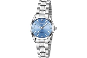 aswan watch Orologio Analogico al Quarzo Donna con Cinturino in Acciaio Inossidabile,Orologio da Donna Classico ed Elegante con Quadrante Decorato con Diamanti,Lancette Luminescenti,Cassa da 29.5MM