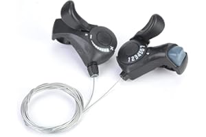 Vbestlife Bike Shifter Outdoor Mountain Bicycle TX-30 Thumb Gear Shifters 3X7 Gear Lever and Set, 1 Pair