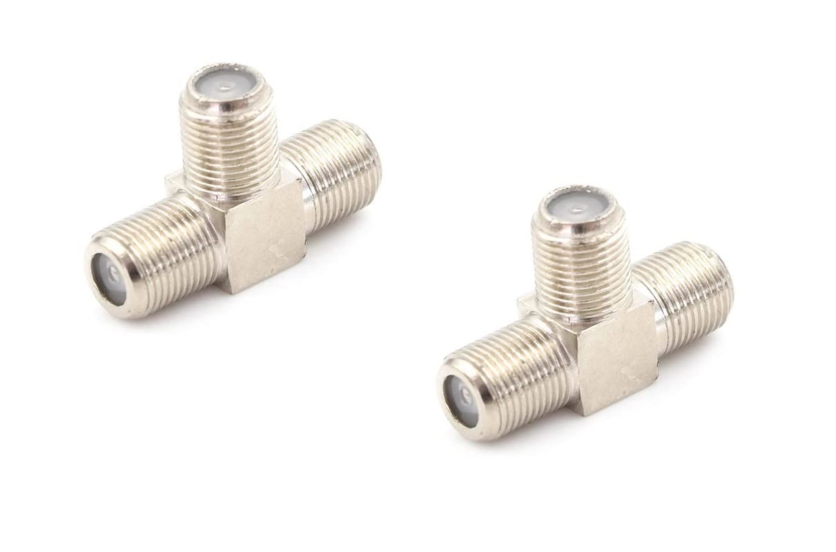 ERH India (Pack of 2) RG6 Cable T-Shape Jointer DTH Cable Connector T-Shape Jointer RG6 Cable Connector DTH Wire Connector Socket