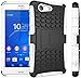Produktbild Nnopbeclik Sony Xperia Z3 Compact /Z3 Mini Hülle, Dual Layer Rugged Armor stoßfest Handy Schutzhülle Silikon Tasche für Sony Xperia Z3 Compact /Z3 Mini - Weiß + 1x Display Schutzfolie Folie