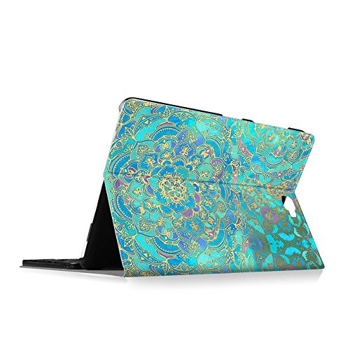 Fintie Blade X1 Samsung Galaxy Tab A 10.1 Bluetooth Tastatur Hülle Keyboard Case – Ultradünn leicht SmartShell Ständer Schutzhülle mit magnetisch abnehmbar drahtloser Deutsche Bluetooth Tastatur für Samsung Galaxy Tab A 10,1 Zoll T580N / T585N Tablet (2016 Version), Jade - 9