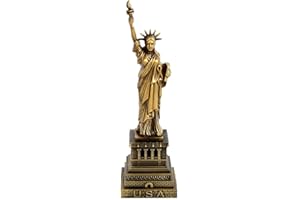 Milisten Statue of Liberty Statue Sculpture New York City Liberty Island Collection Souvenirs Figurines Metal Model decoration Bronze 15CM