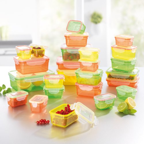TV – Unser Original 01696 Maxx Cuisine Frischhaltedosen Klick-It 50 Teile Sommerfarben - 2