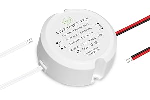 HNCY Transformer 220V to 12V, Mini Ring LED Driver 12V 12W 1A, AC to DC Switching Power Supply, Constant Voltage Transformer