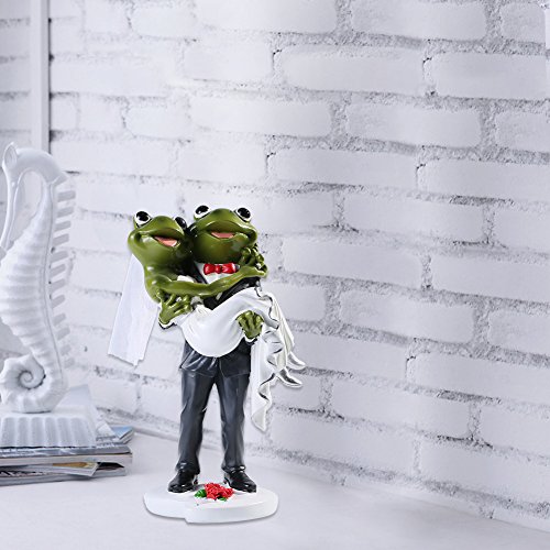 Giftgarden Herr Frosch trägt Frau Frosch Tischdeko Tortendeko - 6