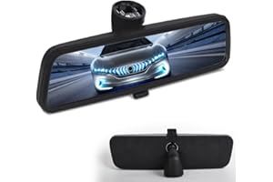 KZAN Rear View Mirror,Car Interior Inner Rearview Mirror for VW, Fits for T5 Transporter, Car Accessories, Caddy, Golf, Audi, Seat, Skoda