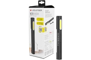 ‎LEDLENSER Ledlenser W2R Work Torch, LED Workshop and Car Lamp, 220 Lumen, LED Construction Lamp with Battery and 7 Hours Light Time, Workshop Lamp, LED Lamp, Work Light, Rechargeable