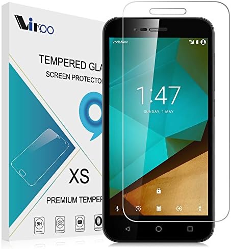 Vodafone Smart Prime 7 Screen Protector ,Vikoo Tempered Glass Screen Protector Guard for Vodafone Smart Prime 7 with 2.5D Round Edge 9H Hardness Crystal Clear Scratch Resist Bubble-free