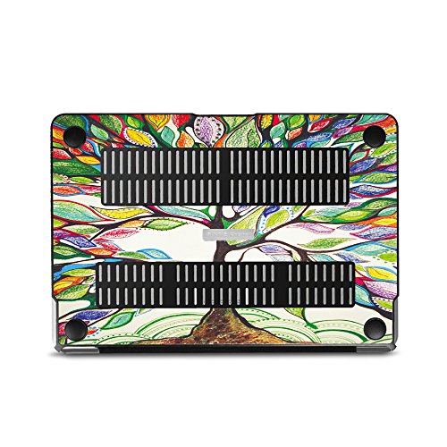 Fintie MacBook Air 13 H  lle Case - Ultrad  nne Hochwertige Kunstleder Coated Hard Shell Schutzh  lle Tasche f  r Apple MacBook Air 13 3   A1466   A13