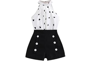 XINYUNZU Mädchen Kleidung Set 2 Teiler Sommer Outfits Ärmellose T-Shirt mit Shorts Casual Mode Kinderkleidung Kinder Bekleidungssets für Mädchen 4-12 Jahre