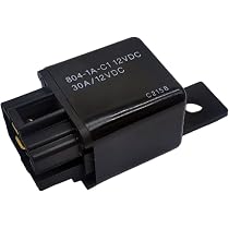 Relais Automobile 12VDC 30A – Contacts AgSnO, 4 Broches, Pour Climatisation, Phares, Klaxon, Feux Antibrouillard