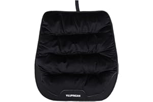 LY4U Zimowa poduszka do siedzenia, 48 x 50 cm, pluszowa poduszka na krzesło biurowe ze sztucznego futra, antypoślizgowa, ciepła poduszka na fotel samochodowy, do domu i jazdy samochodem