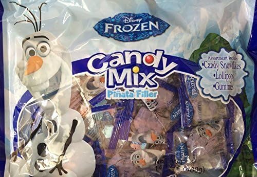 Disney Frozen PiÃƒÂ±ata Filler Candy Filler Olaf 14.1 Ozs Lollipops Gummies Candy Snowflakes by Frankford Candy