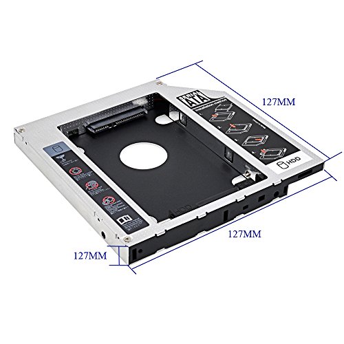BlueBeach® 12.7mm SSD SATA 3.0 Caddy Adapter 2.5 „HDD Festplatten-Zubehör Fall - 3