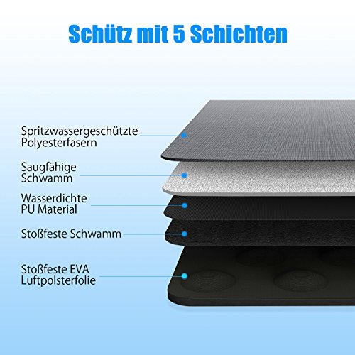 Macbook Tasche  TOPELEK 14 Zoll Laptop Laptoptasche H  lle Computer-Tasche Sleeve Laptop-Tasche Filz Sleeve H  lle Wasserdichte F  r Tragbare Computer