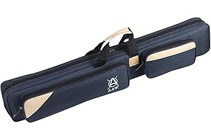 harayaa Estuche de Transporte para Palo de Billar, Bolsa de Transporte 1/2, Bolsa para Club, Bolsa Protectora Portátil Oxford con 7 Agujeros, Fundas para Taco