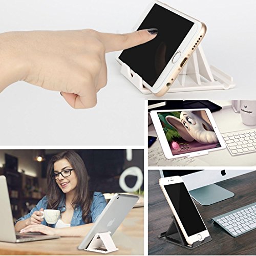 2 StÃ¼ck iPhone StÃ¤nder,Mini Phone StÃ¤nder Handy StÃ¤nder,Tonyhoney Multi Winkel Portable Desktop Stand Halterung fÃ¼r Tablet(6-8 inch),iPhone 8/7/7 Plus/6s/6/5/4,Smartphone, Samsung-Galaxy S5,und Mehr,WeiÃŸ mit Schwarz