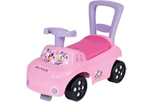 Smoby - Minnie - Porteur Auto - Fonction Trotteur - Volant Directionnel - Pour Enfant Dès 10 Mois - Coffre à Jouets - 720532, Violet