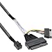 Produktbild InLine 29620B U.2 Anschlusskabel, SSD mit U.2 (SFF-8639) auf SFF-8643 und Strom, 0,75m schwarz