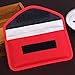 Produktbild YHUISEN Signal-Blockierung-Beutel, RFID-Signal-Abschirmung-Beutel-Mappen-Kasten für Handy-Privatleben-Schutz und Auto-Schlüssel-Fall. ( Color : Red , Size : 4.0-6.0 Inch )