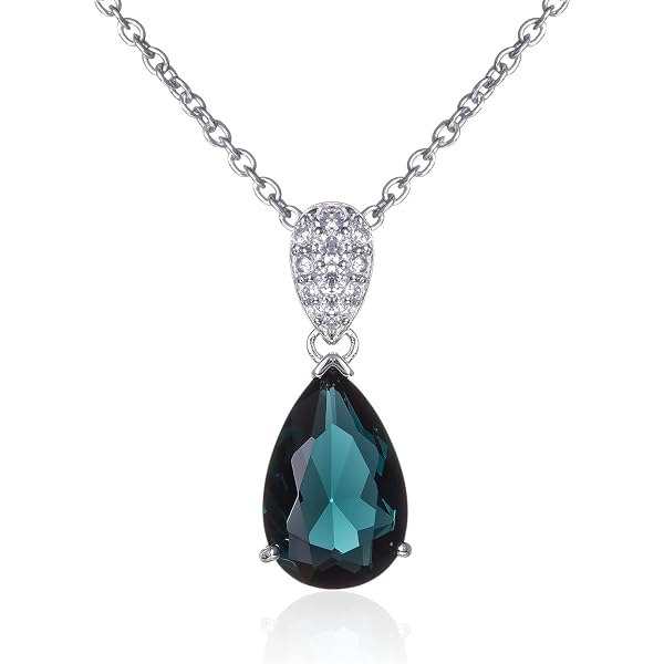 Namana Sterling Silber Tropfen Ohrringe – Mit Hellblauen Steinen & Zirkonia, 30 Mm, Geschenkbox