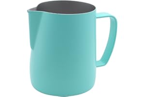 Dianoo Frothing Pitcher Jug Pitcher Jug - Estufa para café, Latte y espuma de leche (350 ml), color azul