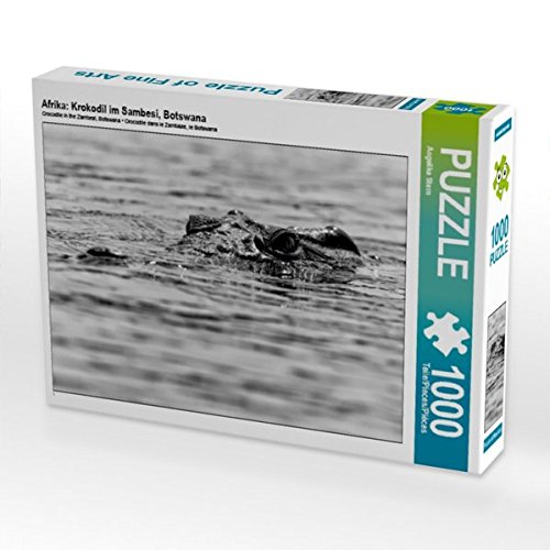 Preisvergleich Produktbild Afrika: Krokodil im Sambesi, Botswana 1000 Teile Puzzle quer