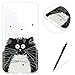 Produktbild ASUS ZenFone 3 Laser ZC551KL Hülle,Feeltech Weiche Ultra Dünn Crystal Clear Gel TPU Bumper Flxible Silikon Handyhülle Durchsichtige Schutzhülle mit Schöne Zeichnung Gedruckte Design Anti-Scratch Shock-absorber [with Frei Schwarz Stylus] Perfekte Passform für ASUS ZenFone 3 Laser ZC551KL - Schwarze weiße Katze