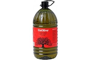 UnOlivo Aceite de Oliva Virgen Extra 5 Litros Pet | Origen Jaén | Variedad Picual | Garrafa AOVE Premium | Prensado en Frío | Persistencia media | Ideal para Tomar en Crudo o para Cocinar