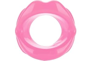 YINHING Trainer per labbra, Esercitatore orale Esercitatore per labbra Sollevamento del viso in silicone Esercitatore per labbra Bocca Rinforzo muscolare Strumento antirughe stringente(Rosa)