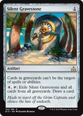 MTG - Rivals of Ixalan - Silent Gravestone 182/196, Rare, New, Mint