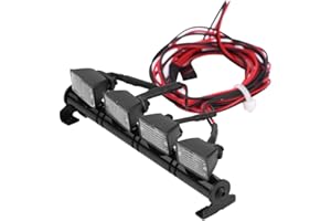 ‎DILWE RC Auto LED Lichtleiste, 4 LEDs Lichtleiste Dachleuchten Lampe Zubehörteil für Axial scx10 -4 RC Auto(Weiß)
