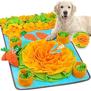 ZMUBB Snuffle Mat for Large Dogs with Interactive Ball Toys Sniff Mat for Dog Puzzle Toys for Nose-Work Feeding Encourages Natural Foraging Skills