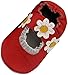 MiniFeet Soft Leather Baby Shoes, Ruby Red Sandal 18-24 Months