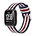Produktbild Smart Watch Band Band Uhrenarmband für Fitbit-Versa, vneirw Nylon-Uhrenarmband, Ersatz-Armband, Armband, Armband, gewebt, mit, Mehrfarbig